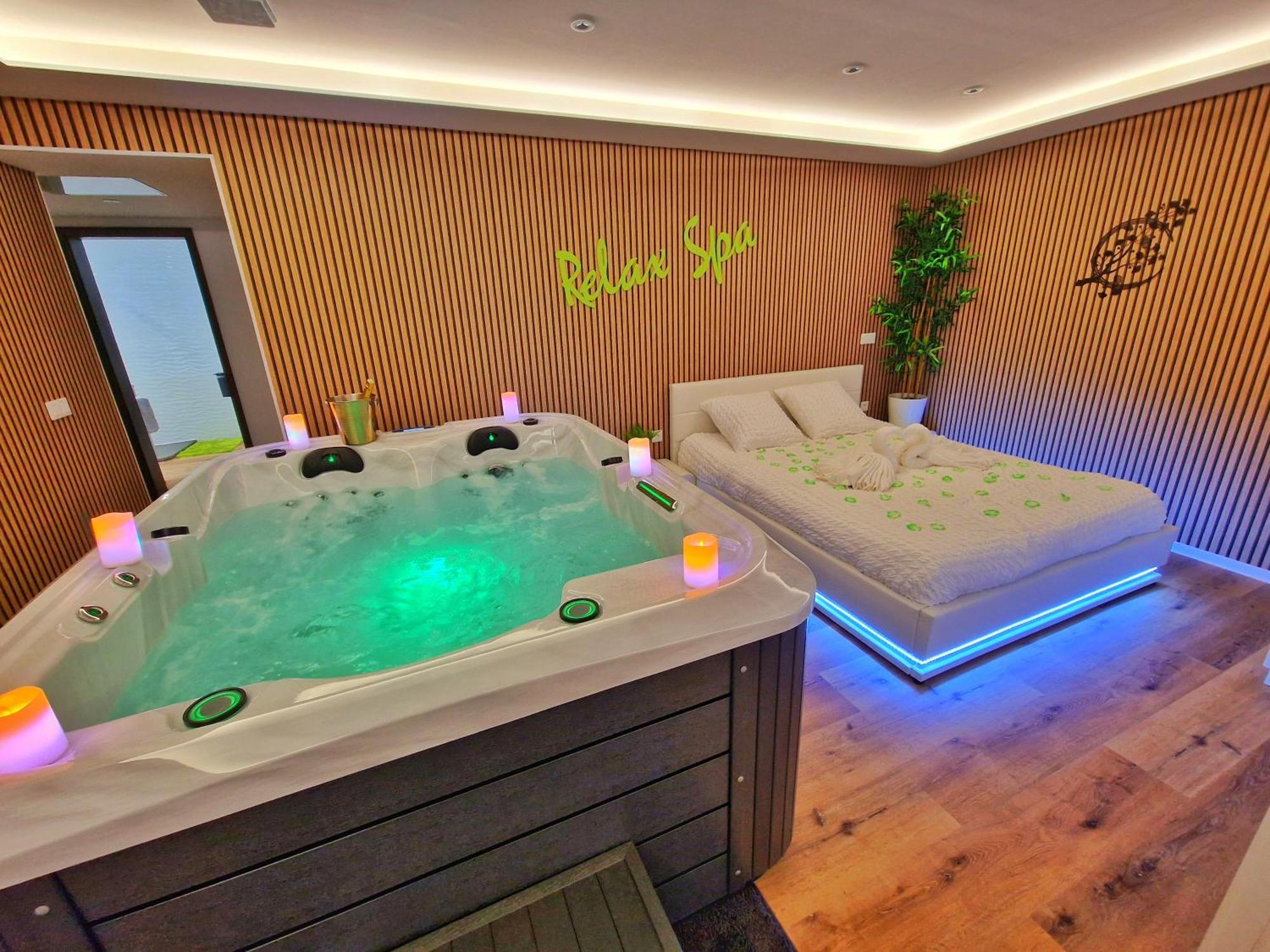 Relax Spa-4 Pers-Jacuzzi-Parking-Jardin-Clim-Colmar Muntzenheim Eksteriør billede