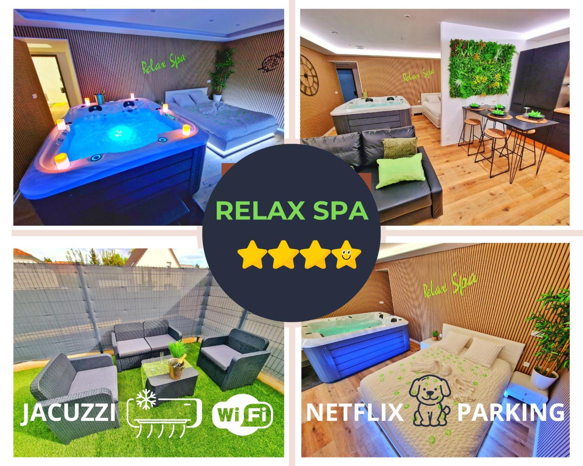 Relax Spa-4 Pers-Jacuzzi-Parking-Jardin-Clim-Colmar Muntzenheim Eksteriør billede
